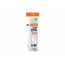 10 lu Plastik Çatal