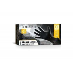 SİYAH NİTRİL ELDİVEN XL -100 ADET